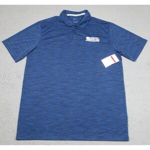 NWT Nike Golf Polo Shirt Mens Large Blue Heather Salem Sports Events DC2109-451